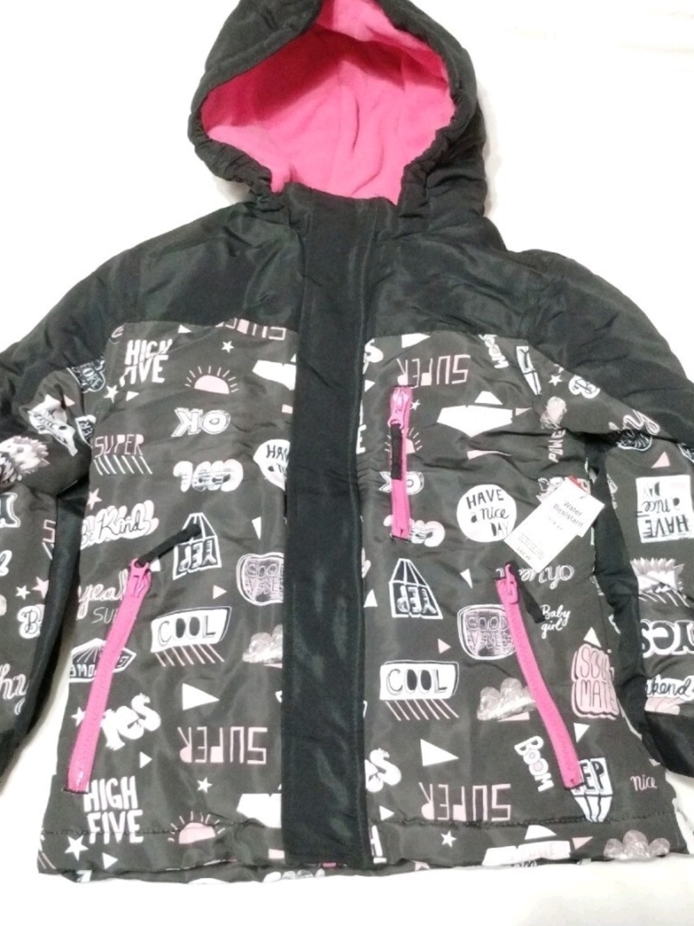 Girls Winter Coat Athletech 2 In 1 With Hoodie Water Resistant Size Small (6/6X)